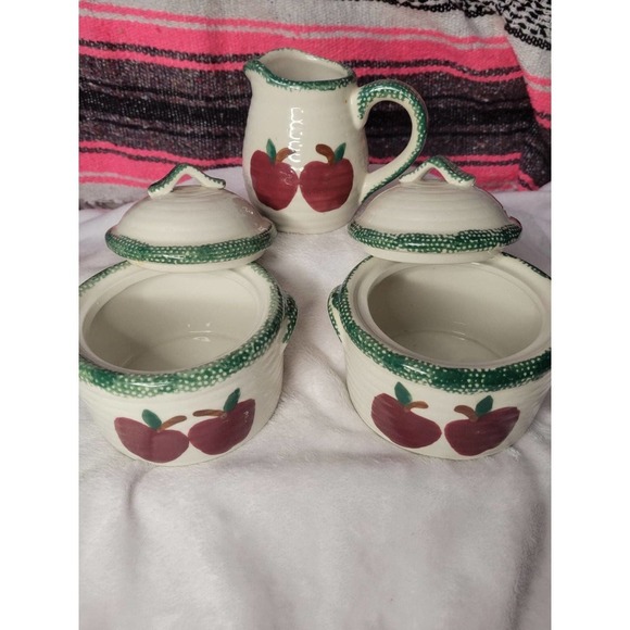 Vintage apple set canisters - Picture 2 of 2